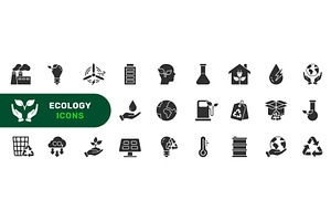 Renewable Resource Icons Set, an Object Illustration by Gentle Studio