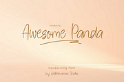 Awesome Panda Font, a Handwritten Font by Letterhanna Studio (Thumbnail 2 of 16)