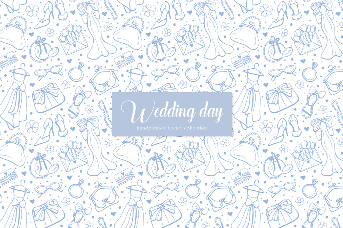 Whimsical Hand Drawn Set Wedding Day, an Object Illustration by ViktoriyaD (Photo 17 of 17)