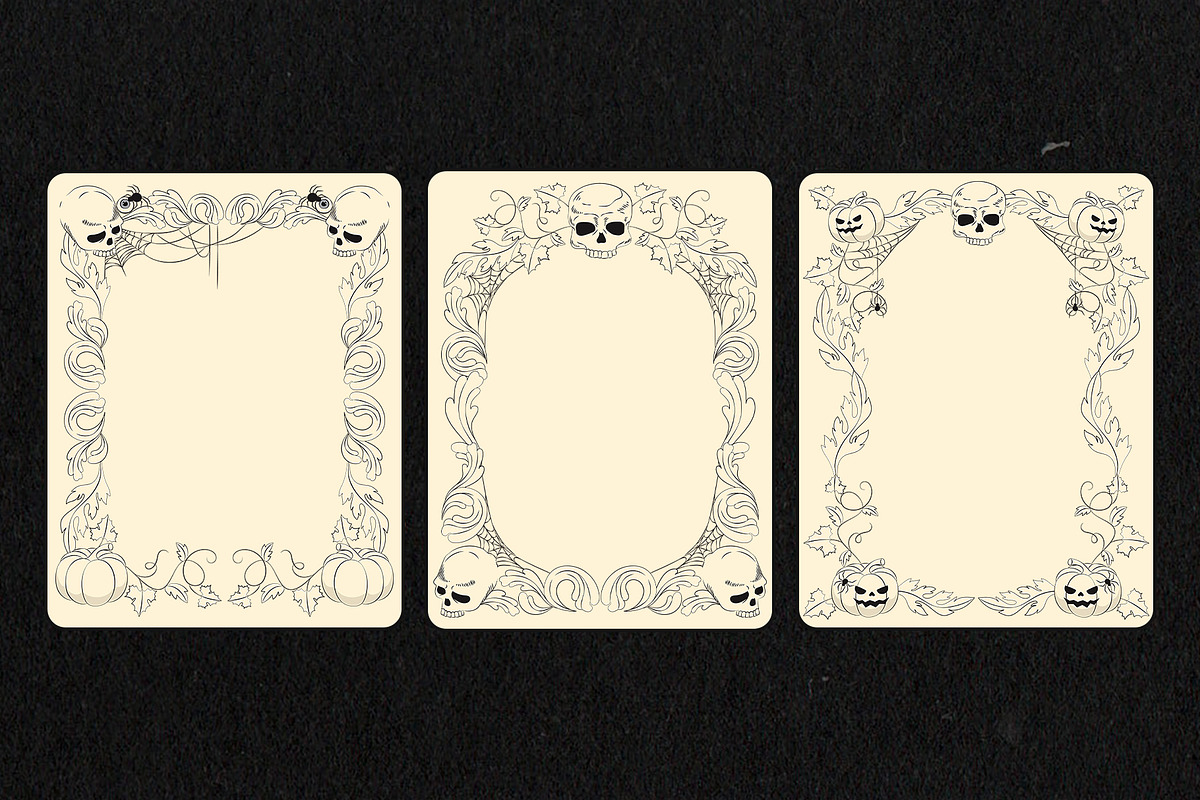 Halloween Frames & Borders, a Background Graphic by DesignerCandies (Photo 3 of 6)