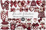 Romantic Valentine clipart, an Illustration by Designworld (Thumbnail 1 of 4)