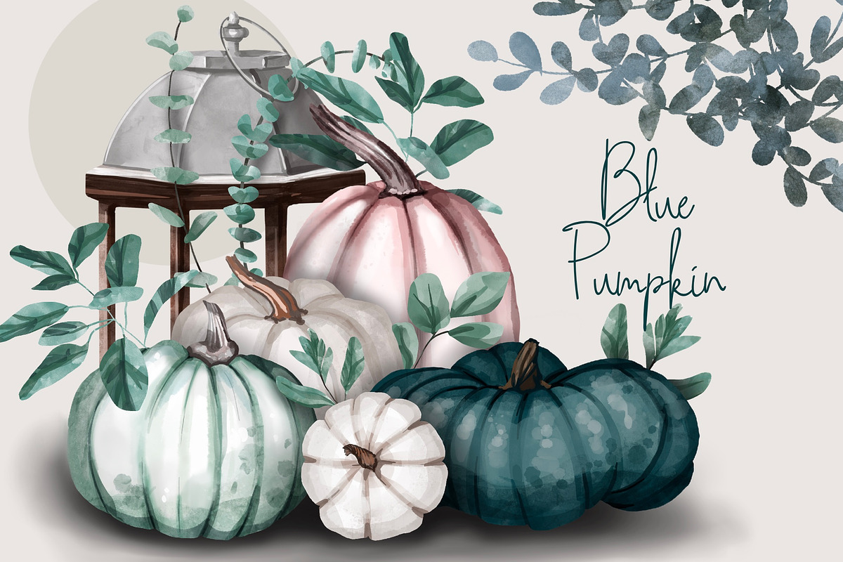 Autumn White Pumpkins, a Graphic by NNclipart (Photo 1 of 3)