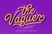 The Vaguer - Modern Monoline Font, a Script Font by Rillatype (Thumbnail 1 of 10)