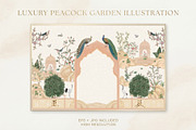 Vintage Mughal Garden Wall Mural, a Decorative Illustration by GraphicsByNaeem (Thumbnail 1 of 5)