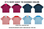 Vintage Striped Jersey Mockup PSD, a Shirt Mockup by std.badboy (Thumbnail 2 of 4)