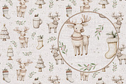 Christmas Reindeer seamless pattern, a Pattern Graphic by Kreeya Art Shop (Thumbnail 10 of 15)