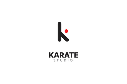 Letter K Karate Logo