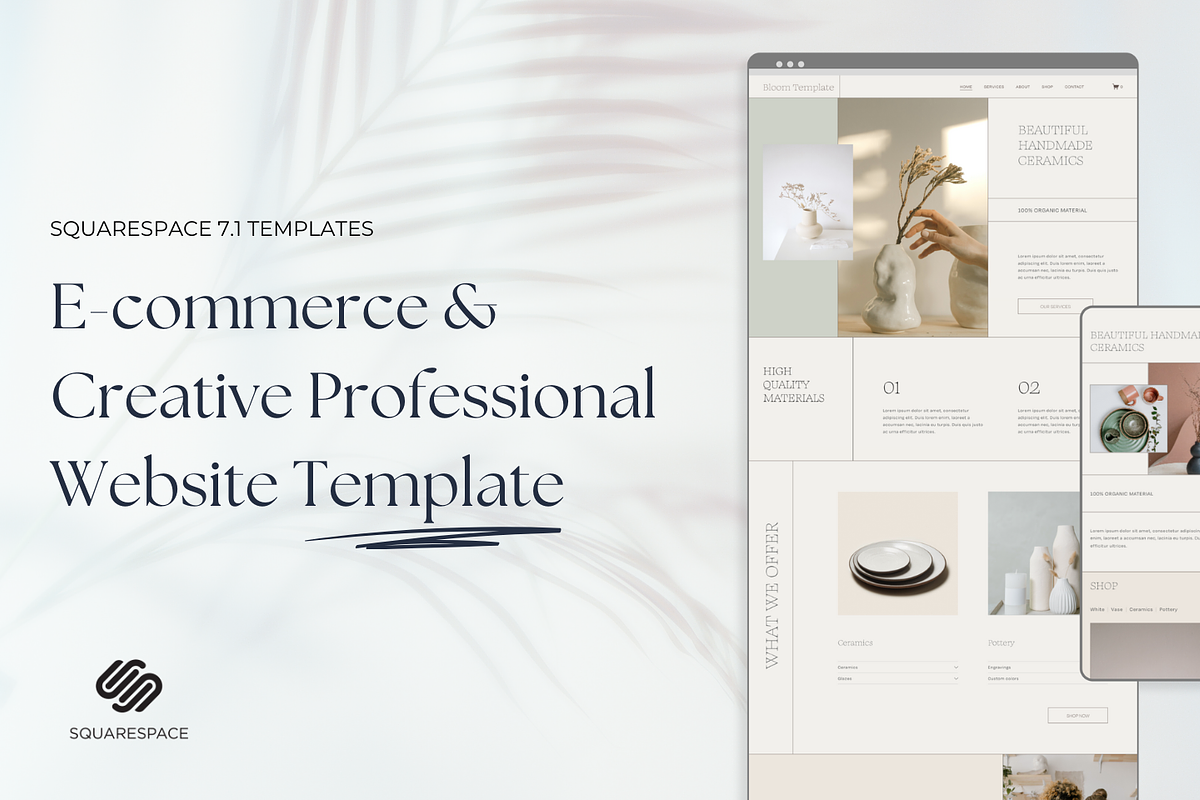 Squarespace Template - Creative Shop, a Squarespace Template by Lisa Design Studio (Photo 1 of 4)