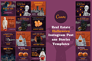 Halloween Real Estate Templates, a Social Media Template by DesignKora (Thumbnail 1 of 7)