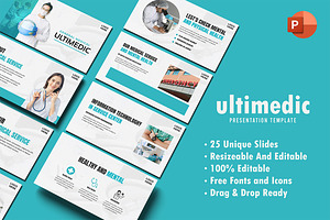 Medical Presentation Template, a Presentation Template by Glyphminds Studios