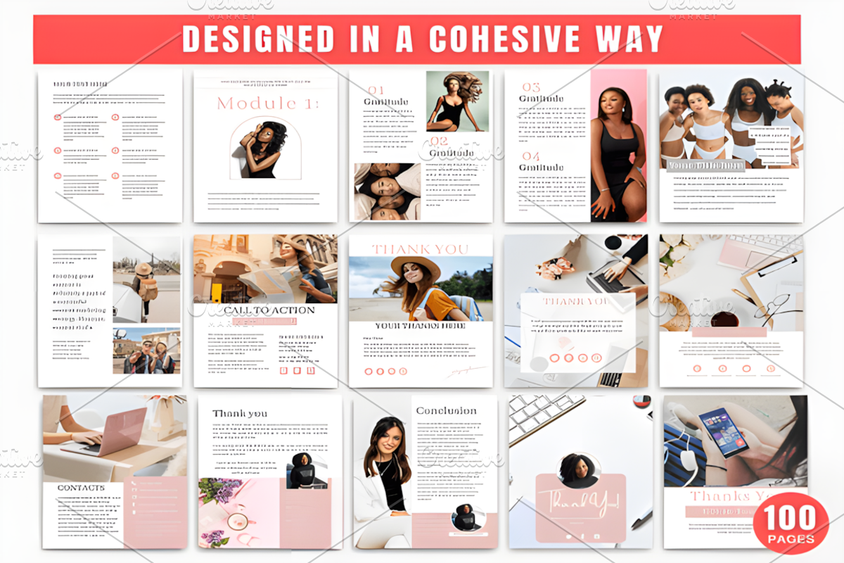 100 Ebook Template Bundle, a Social Media Template by Ink Gallery (Photo 3 of 10)