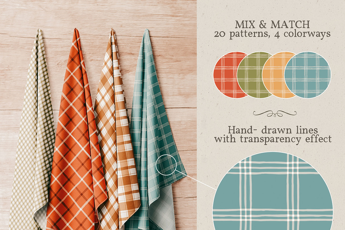 Christmas Plaid Patterns, a Pattern Graphic by PATTERNS etc. (Photo 5 of 16)