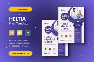 Heltia - Flyer Template, a Flyer Template by StreaksideStd