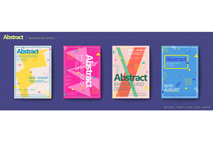 Memphis and hipster style brochure, a Magazine Template by TotallypicRF