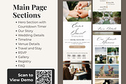 Minimal Wedding Website Invitation, a Landing Page Template by Everyday Perfection (Thumbnail 2 of 8)