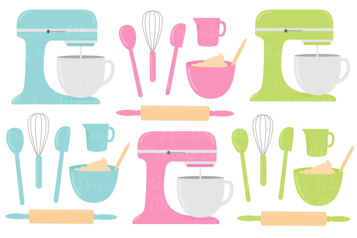 Bright & Fresh Baking Clipart, an Illustration by Amanda Ilkov (Photo 3 of 4)
