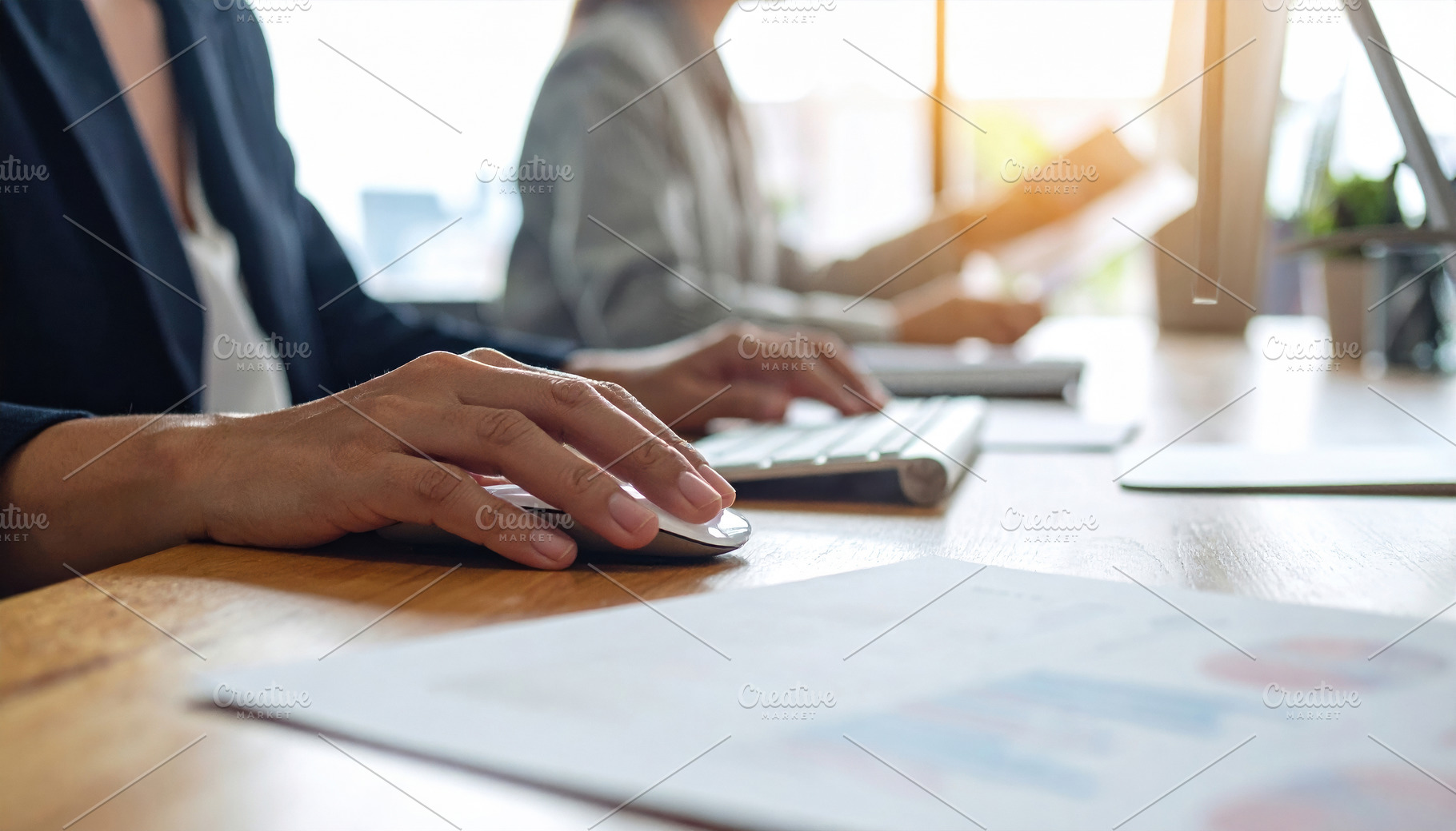 Professional Working With Mouse and Keyboard, a Business Photo by Davizro's Market