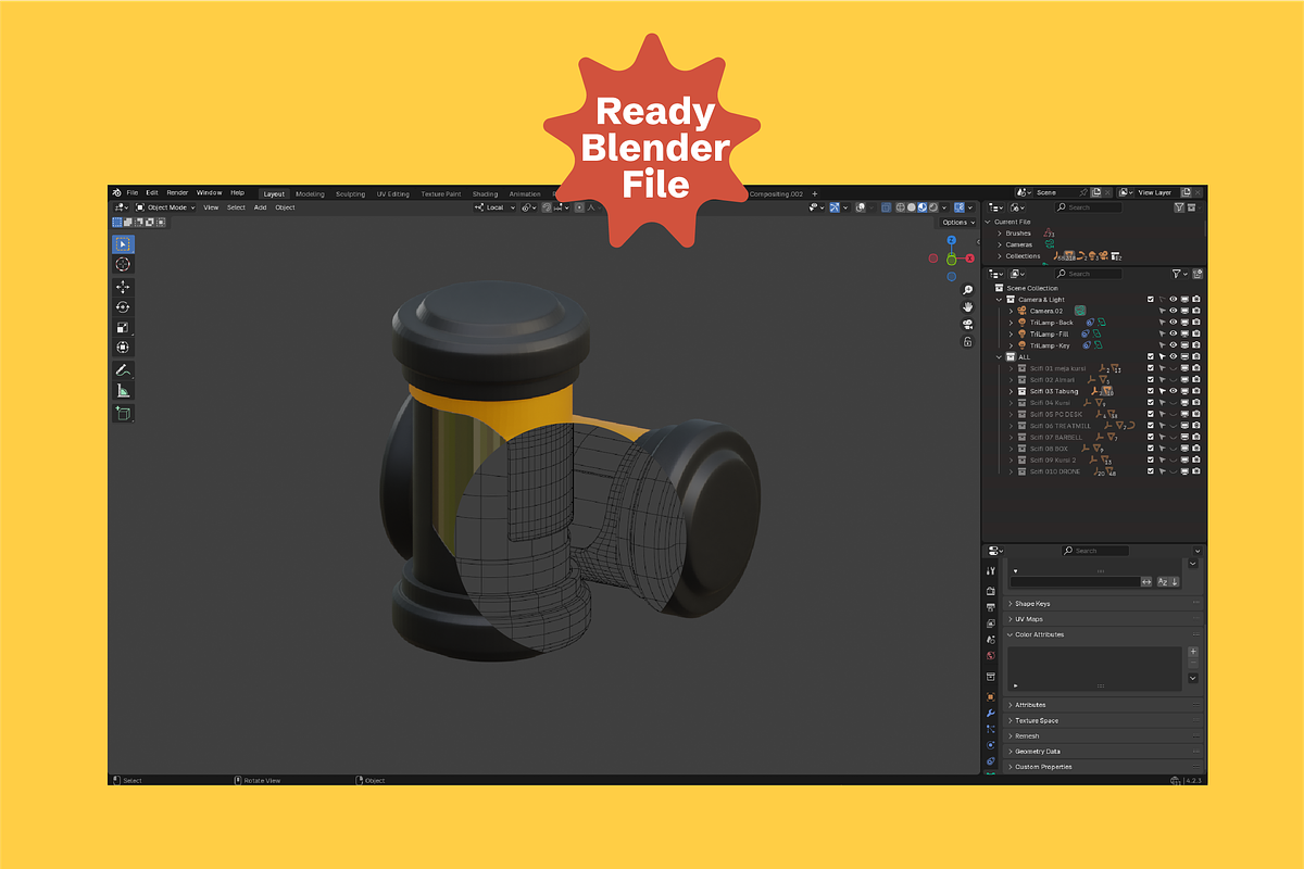 3D Office Futuristic Pack, a 3D by Dudukbersama (Photo 3 of 3)