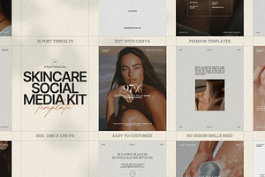 Modern Beauty Post Templates, a Social Media Template by Prapti Design