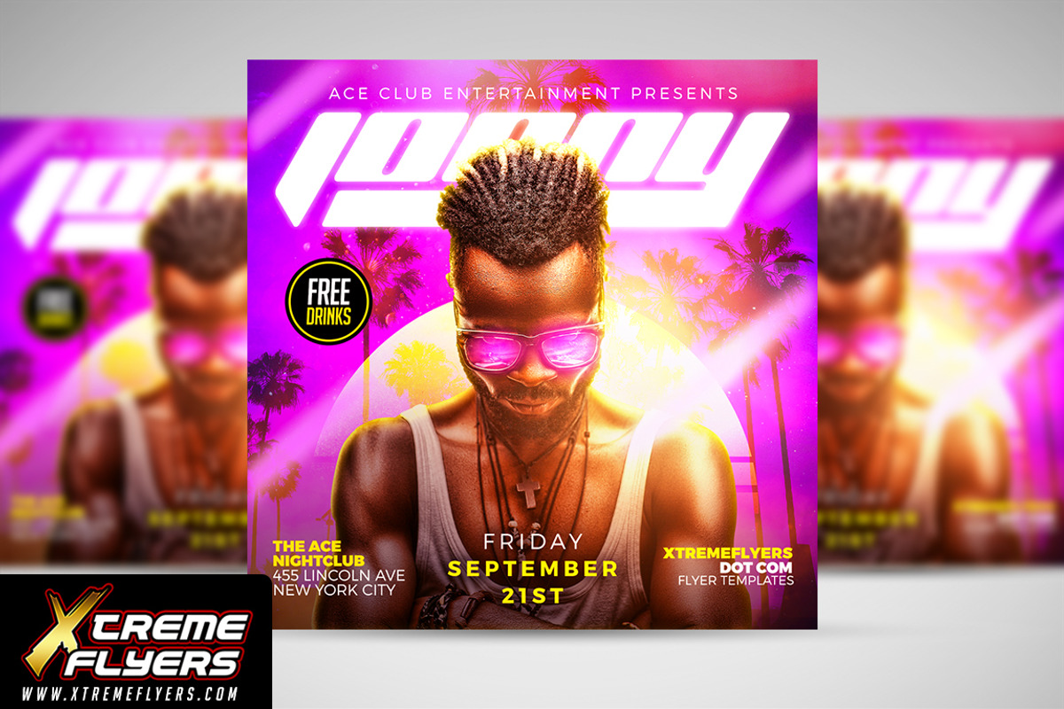 DJ Artist Flyer Template, a Flyer Template by XtremeFlyers (Photo 1 of 2)