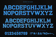 True Neon - Blue Futuristic Font, a Font by AndrewPixelType (Thumbnail 3 of 8)