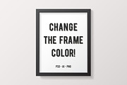Simple White Frame Mockup, a Print Template by Minty Fresh Graphics (Thumbnail 3 of 4)