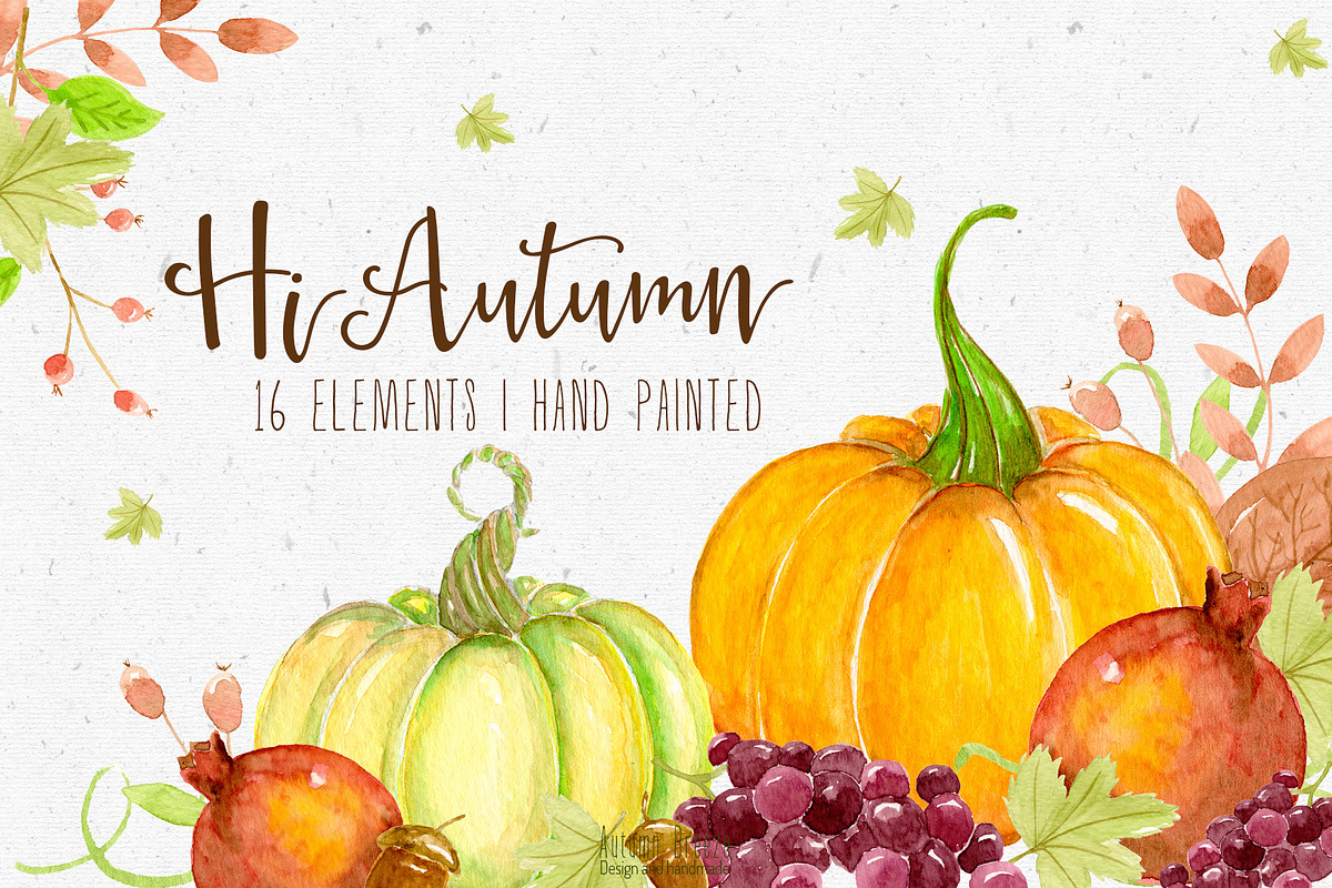 watercolor fall autumn, a Seasonal Illustration by Autumn Breeze (Photo 1 of 3)