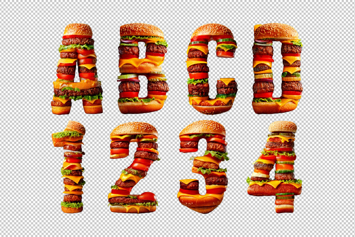 Burger Font, a Sans Serif Font by Handmadefont (Photo 11 of 11)