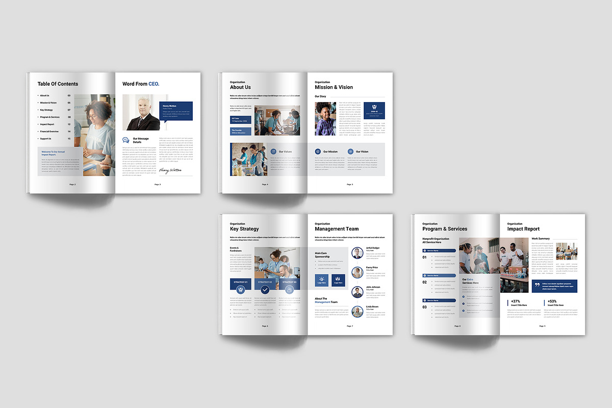 Nonprofit Organization Brochure, a Brochure Template by Spark_Creative (Photo 10 of 12)