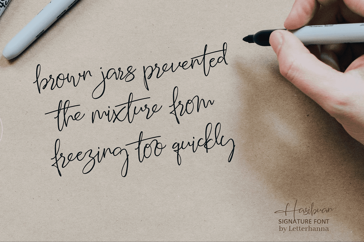 Hasibuan Font, a Script Font by Letterhanna Studio (Photo 7 of 17)