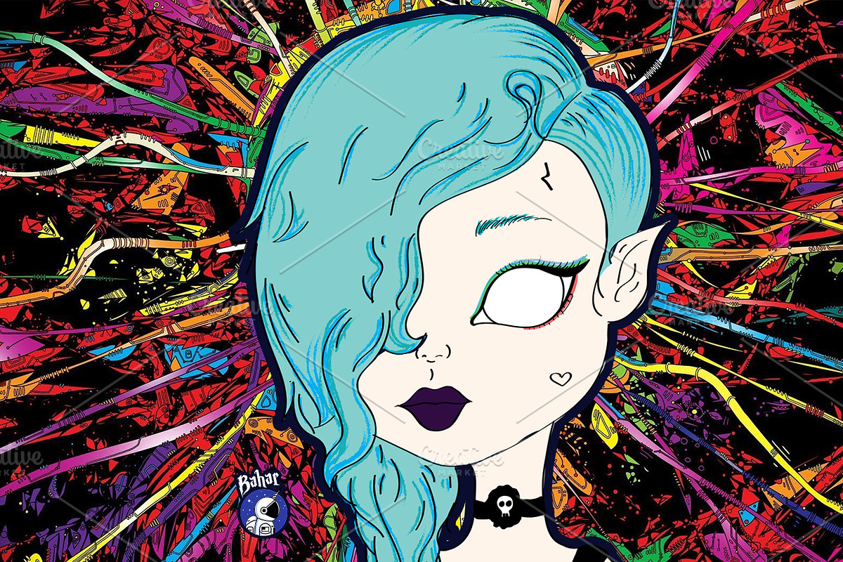 Mushroom Girl Character, an Illustration by Miira (Photo 2 of 2)