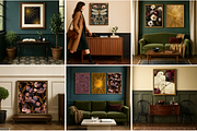 Dark Academia Frame Canva Mockups, a Household Mockup by Matisse Studio (Thumbnail 1 of 10)