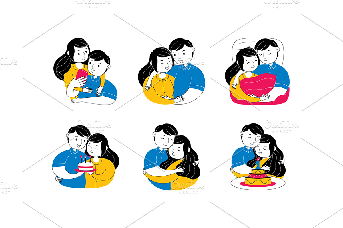 Couple Valentine's Day Icon Set, an Icon by MEDZ (Photo 5 of 5)