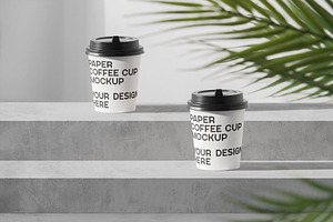 Paper coffee cup mock-up