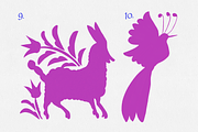 Royal Pink Otomi Illustrations, a Texture Graphic by Minky Moo Creations (Thumbnail 7 of 10)