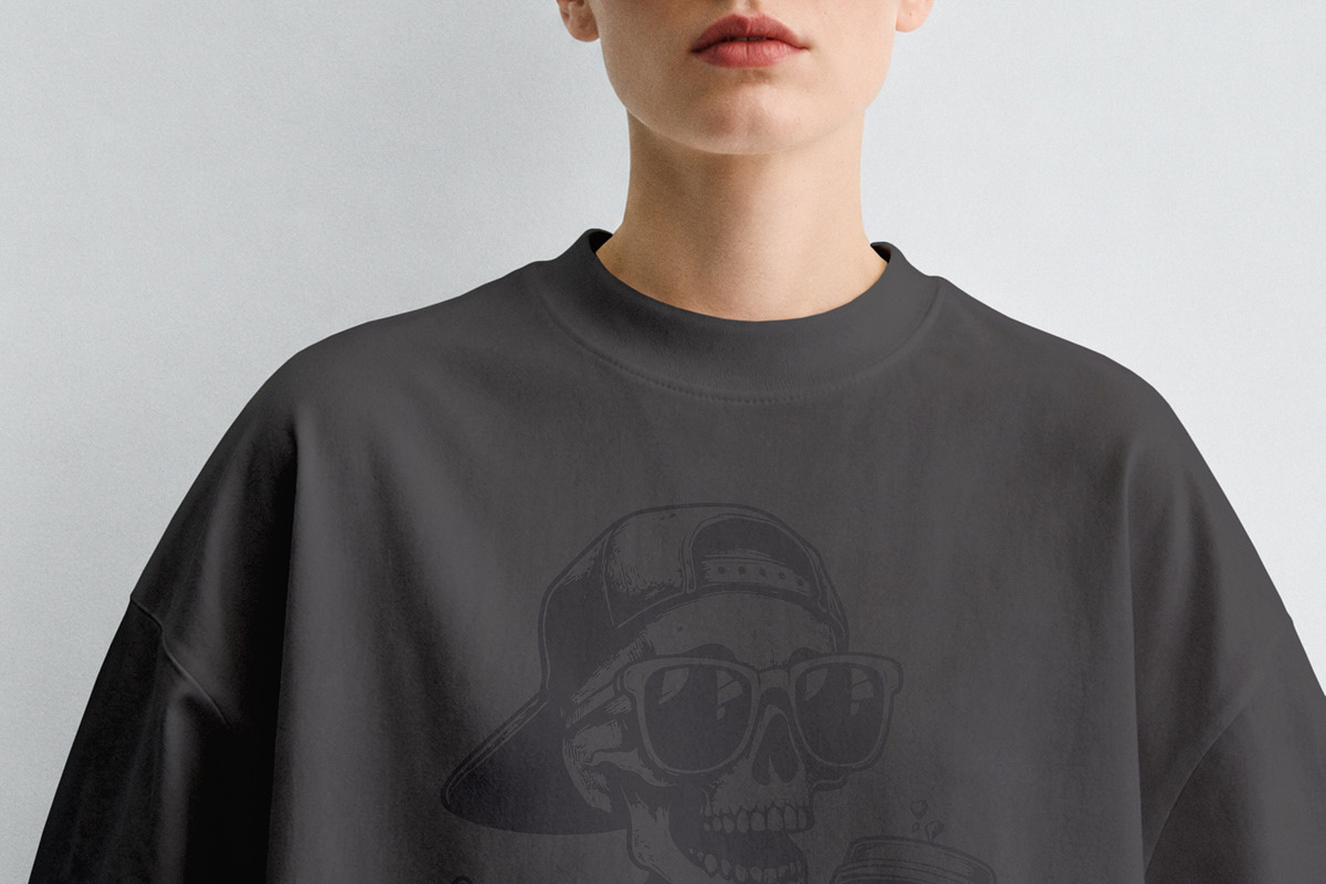 T-Shirt Mockup PSD - Female Model, a Shirt Mockup by Rymden_Fl (Photo 4 of 6)