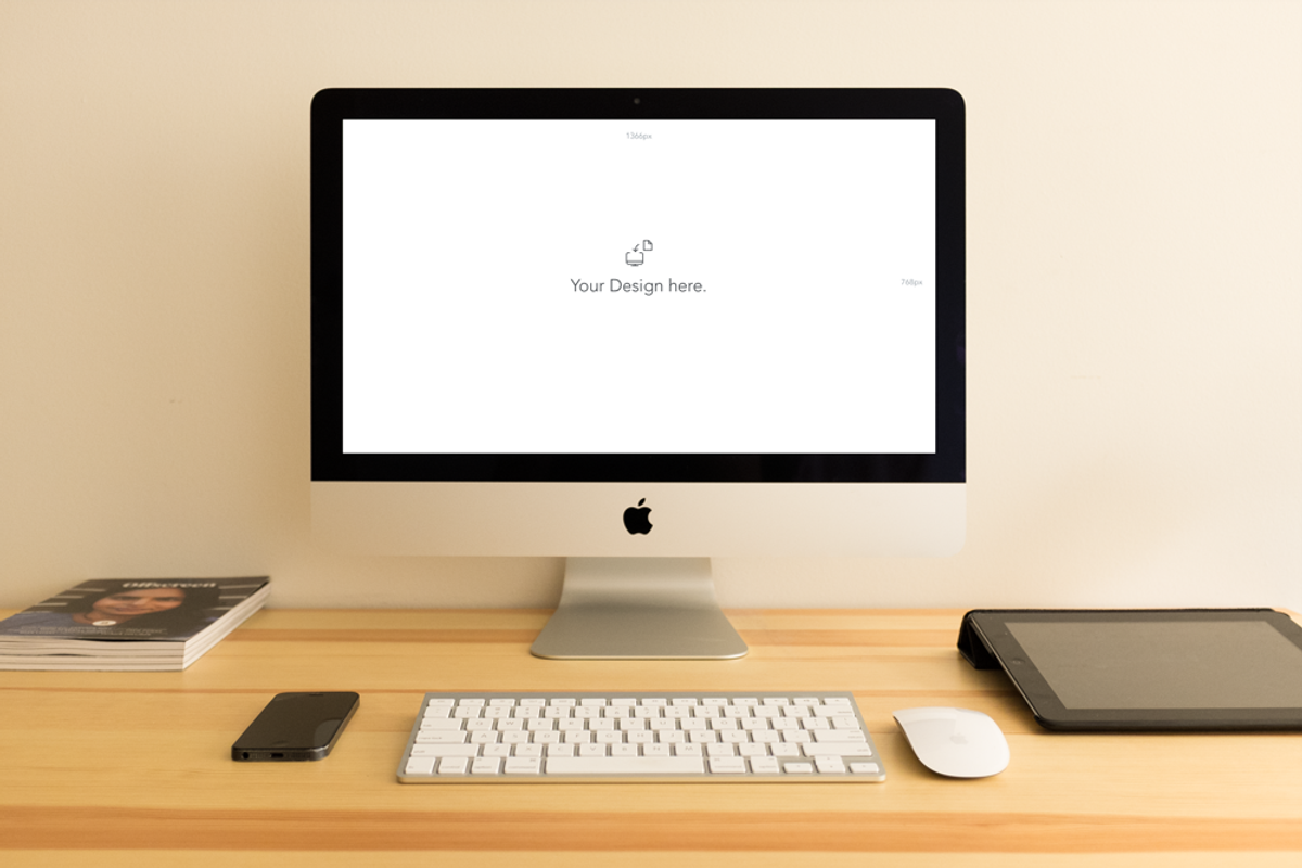 iMac Mockups, a Mac Mockup by Homescreen Pro (Photo 2 of 5)
