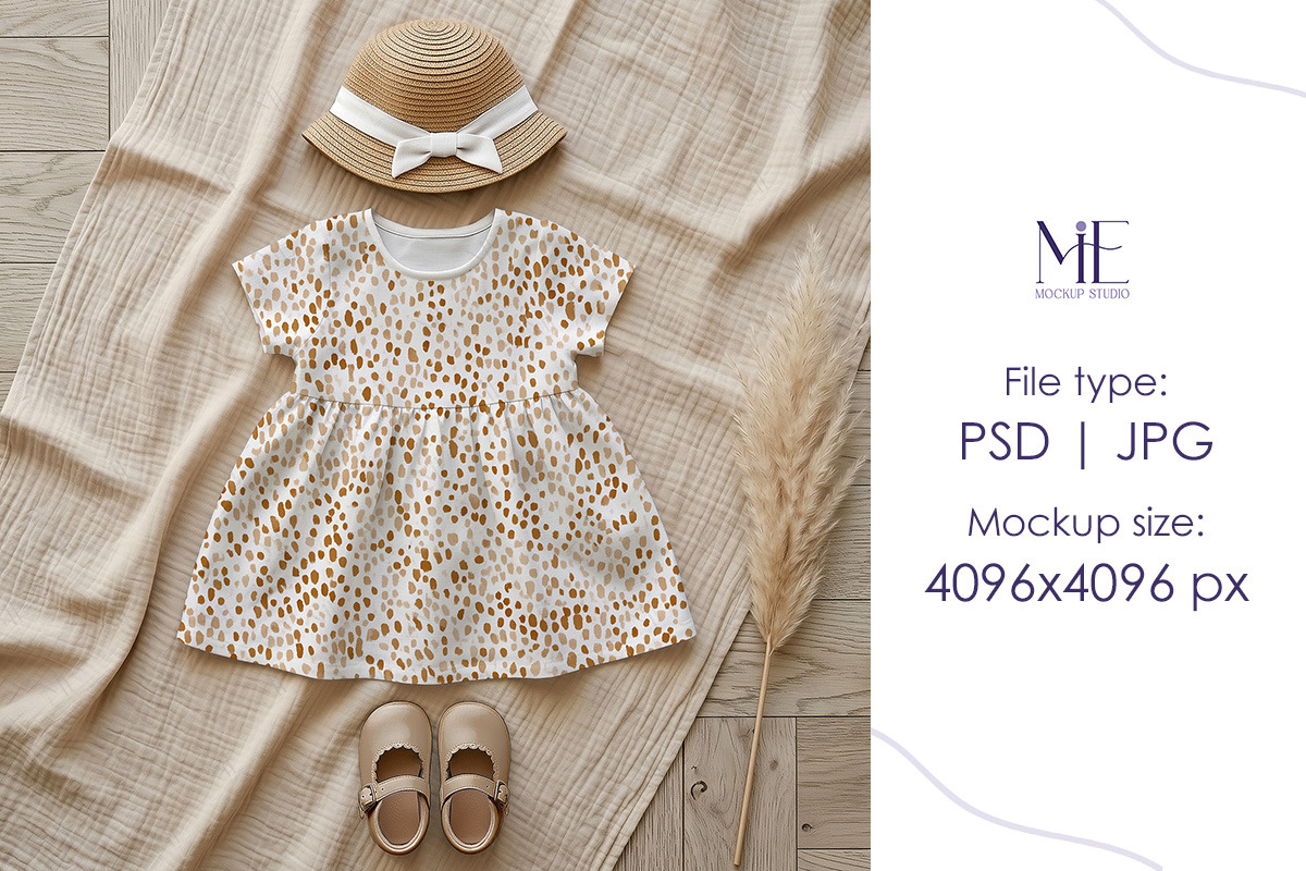 Cotton Fabric Dress Mock up, a Shirt Mockup by Mie Mockup Studio (Photo 6 of 7)