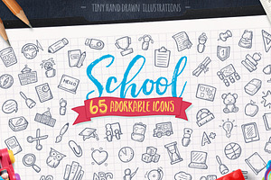 School - Hand Drawn Icons, an Icon by Good Stuff No Nonsense