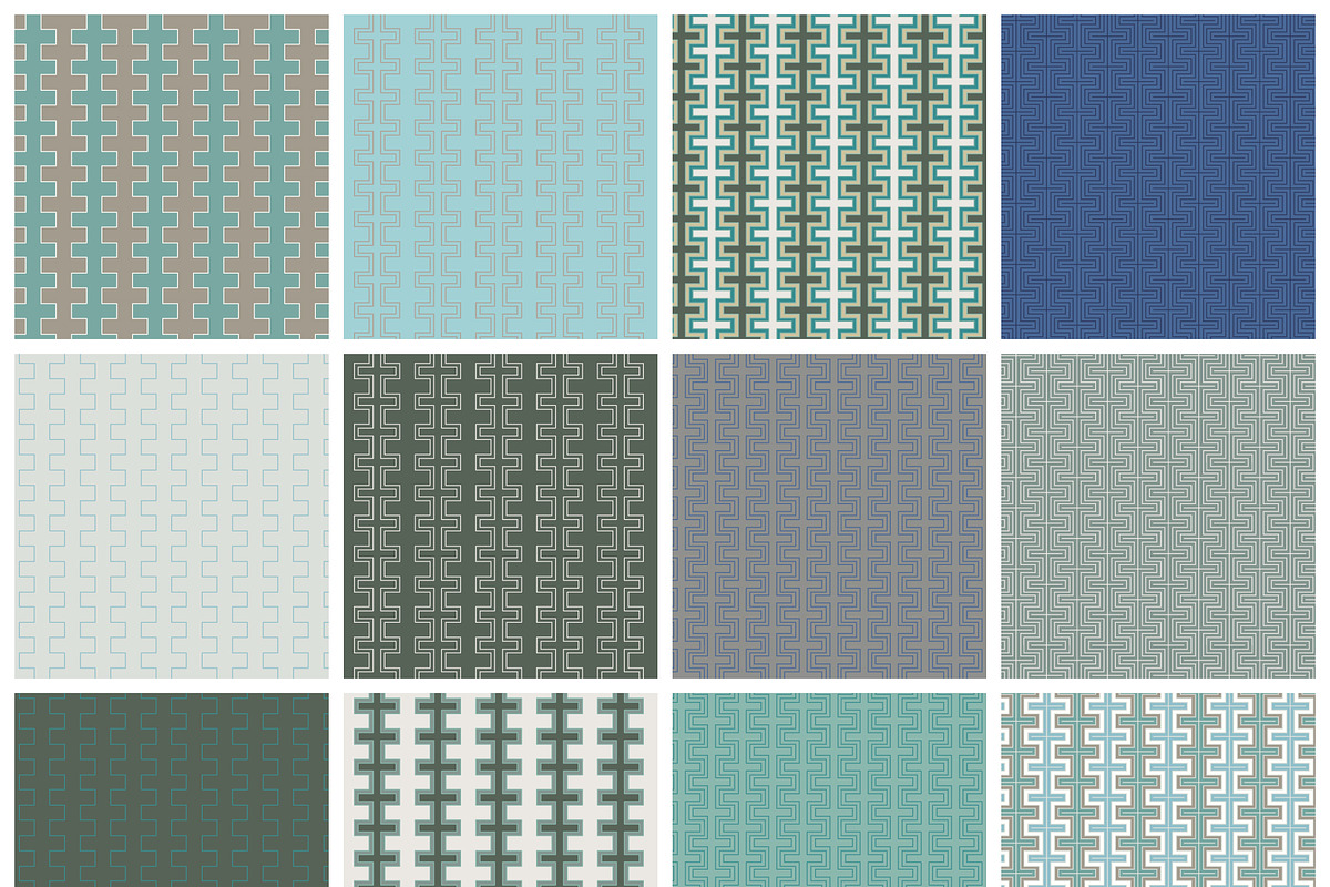 Seamless Geometric Patterns, a Pattern Graphic by StefanieJuliette