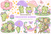 Enchanted Garden Frog Clipart, an Animal Illustration by Blumensdiary (Thumbnail 1 of 6)