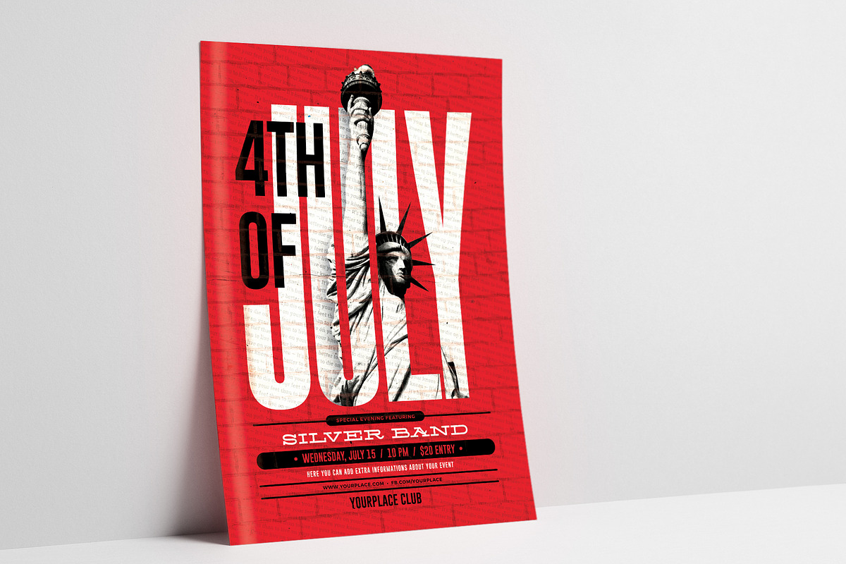 4th of July Flyer / Poster, a Flyer Template by Mariux (Photo 1 of 2)