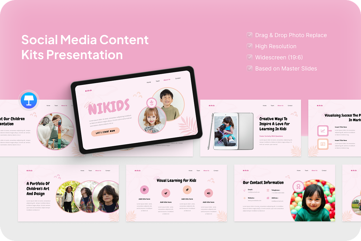 Social Media Content Kits, a Presentation Template by Annora Studio (Photo 1 of 5)