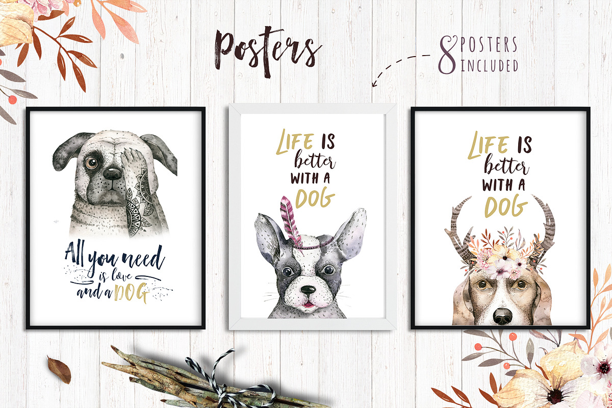 Cute dog collection, an Animal Illustration by Peace ART (Photo 7 of 10)