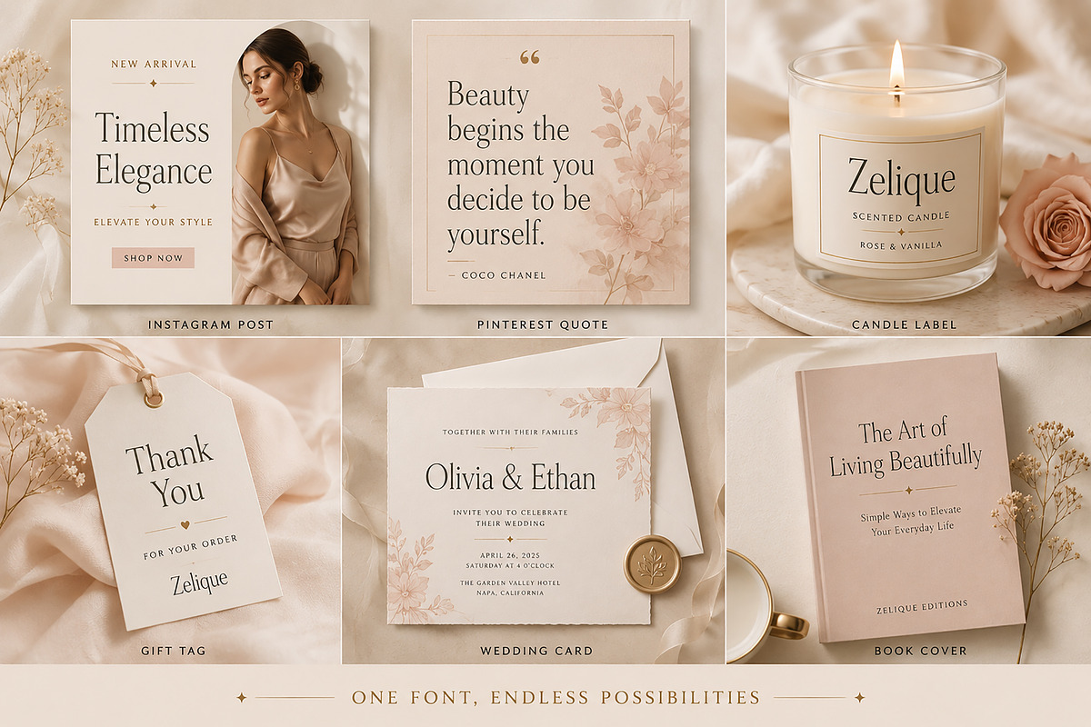 Zelique, a Serif Font by Wow Magic (Photo 2 of 6)