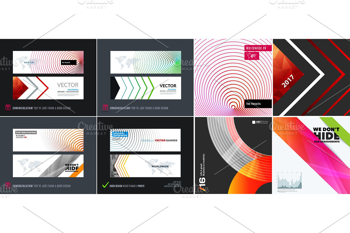 Abstract vector set of modern horizontal website banners, a Technology Illustration by Diamond Graphics | EPS 10