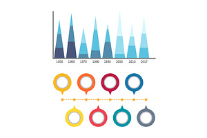 Infographics And Circled Flowcharts