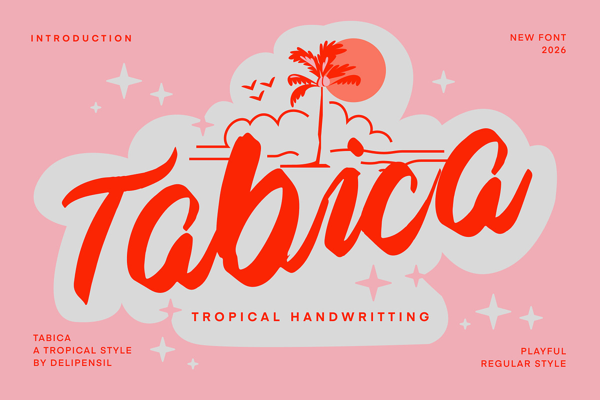 Tabica - A Tropical Handwriting Type, a Handwritten Font by delipensil (Photo 1 of 8)