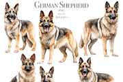 German Shepherd, an Illustration by TheCuteShop (Thumbnail 2 of 3)