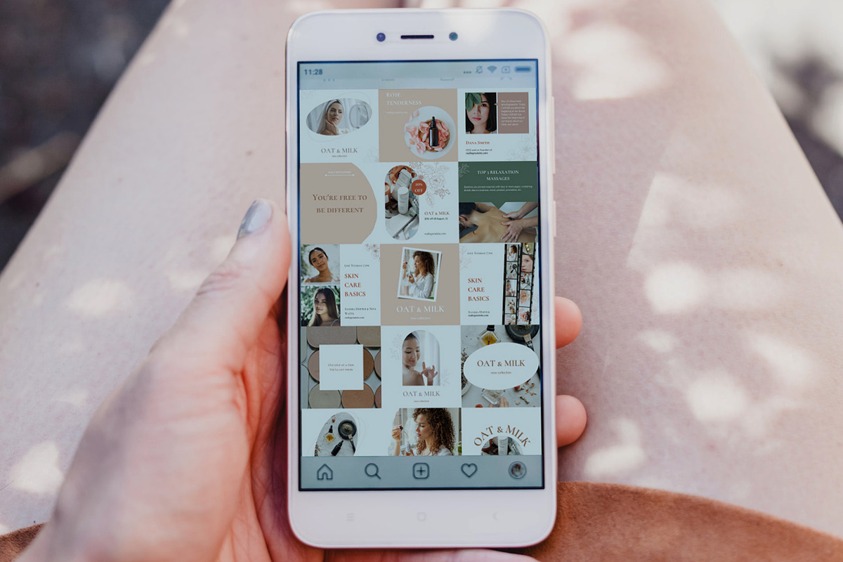 Beauty Instagram Canva templates, a Social Media Template by helgascandinavus (Photo 4 of 4)